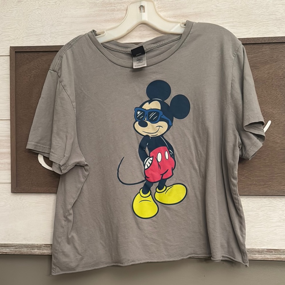 Disney Mickey Mouse Graphic Tee - Gray